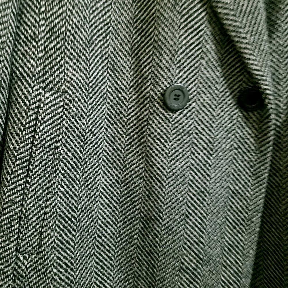 DKNY Women’s Classic Gray Twill Winter Coat Size M NWT - Picture 11 of 16